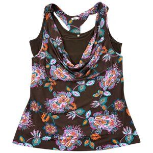 Maurices Studio Y Vintage Y2K Paisley Mesh Layered Top